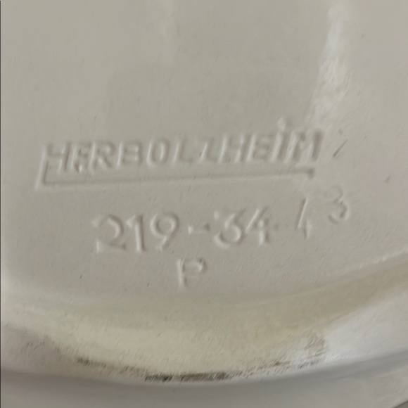 Vintage 60s 70s Ceramic Herbolheim Cake Serving Plate - Picture 5 of 7